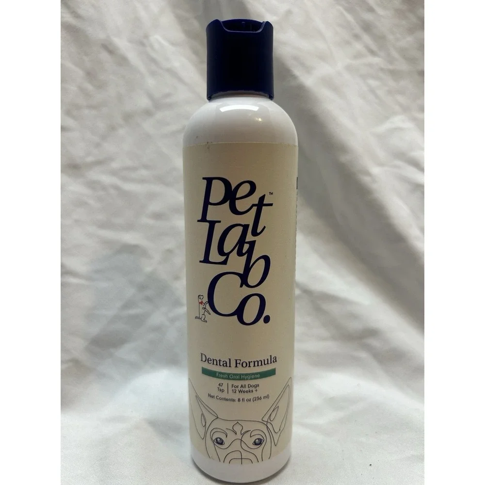 Petlab Co. Dental Formula Water Additive for Dogs | Targets Dog Plaque 8oz New
